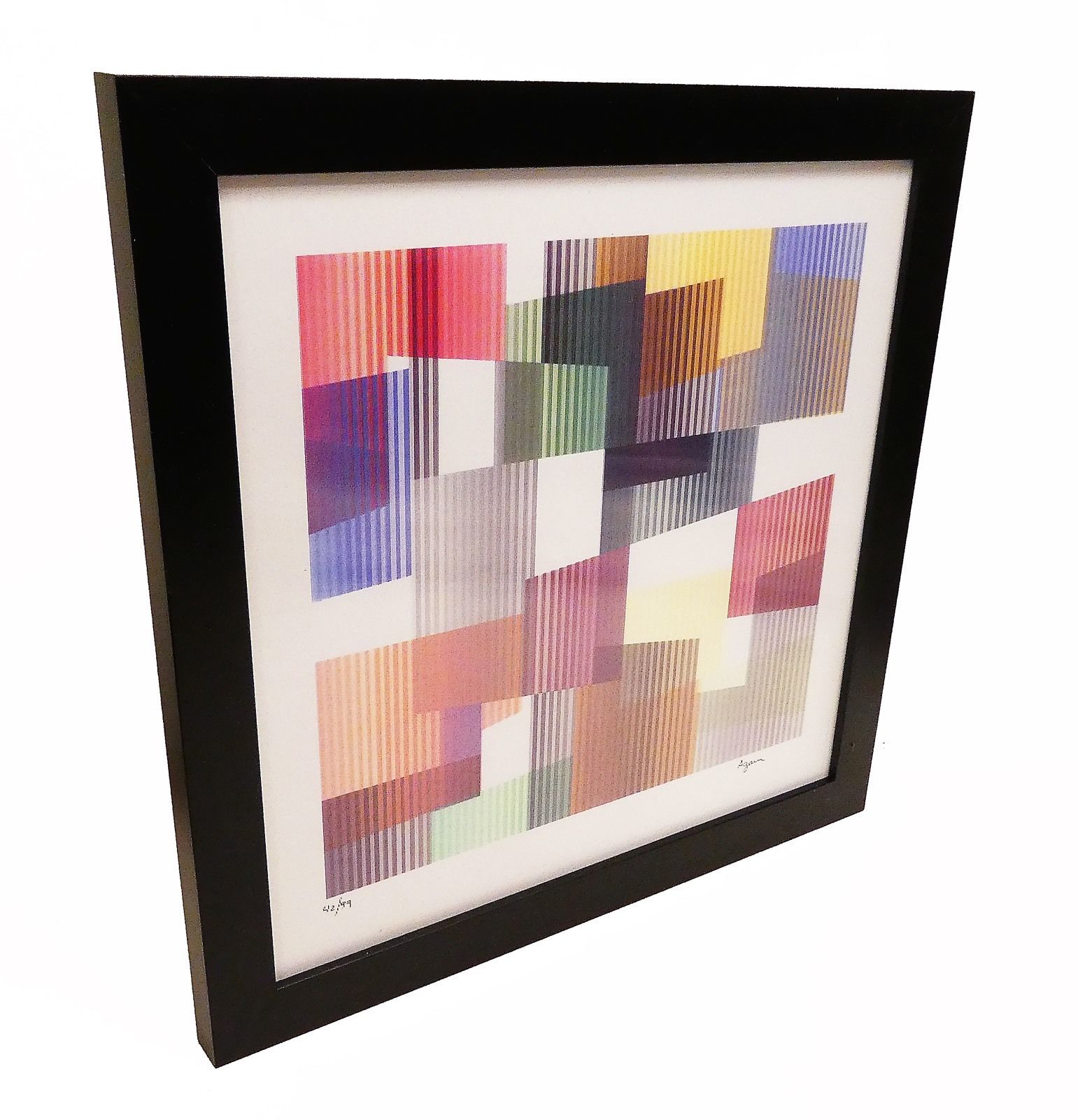 Yaacov Agam Agamograph Time From The Mobility Framed Signed 42/99