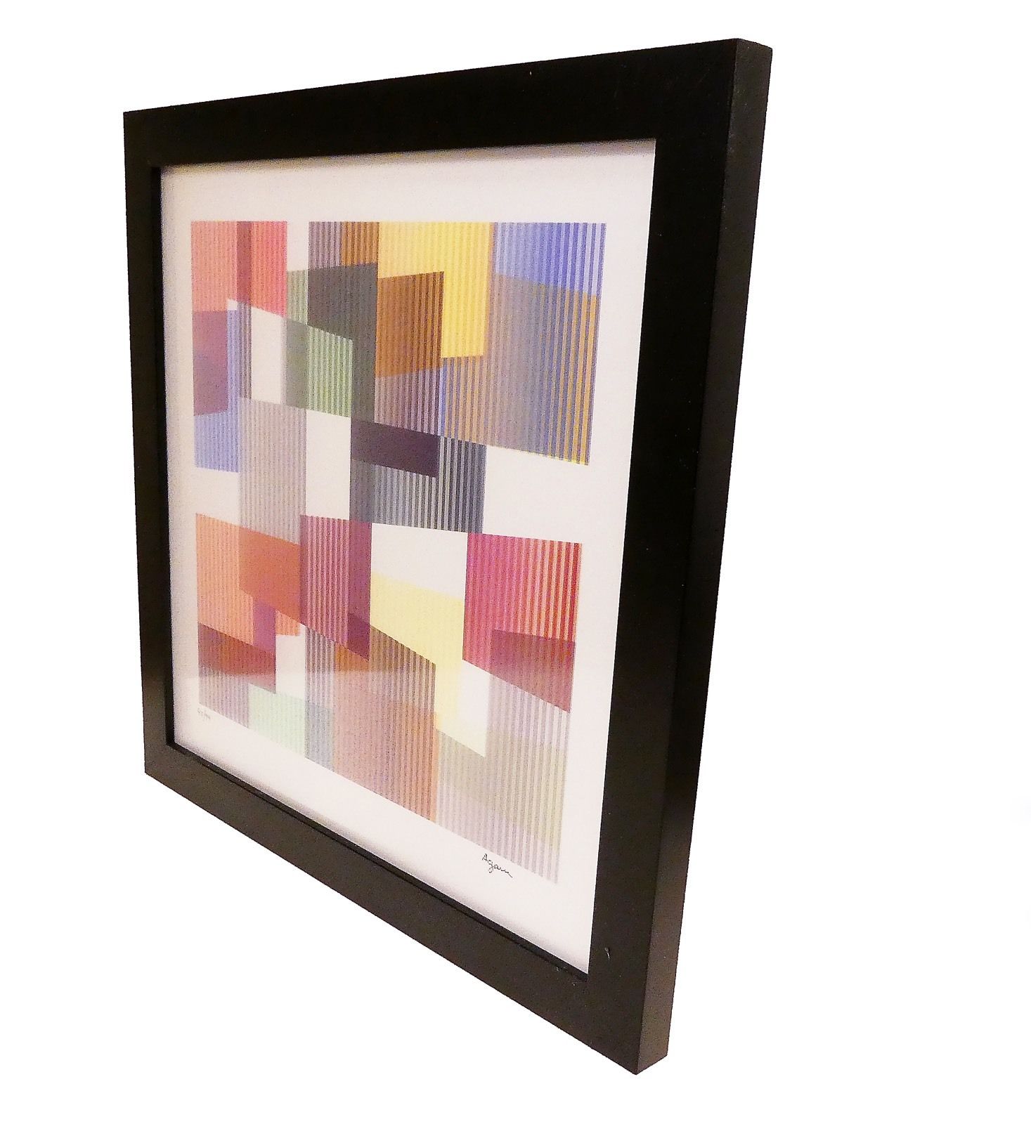 Yaacov Agam Agamograph Time From The Mobility Framed Signed 42/99