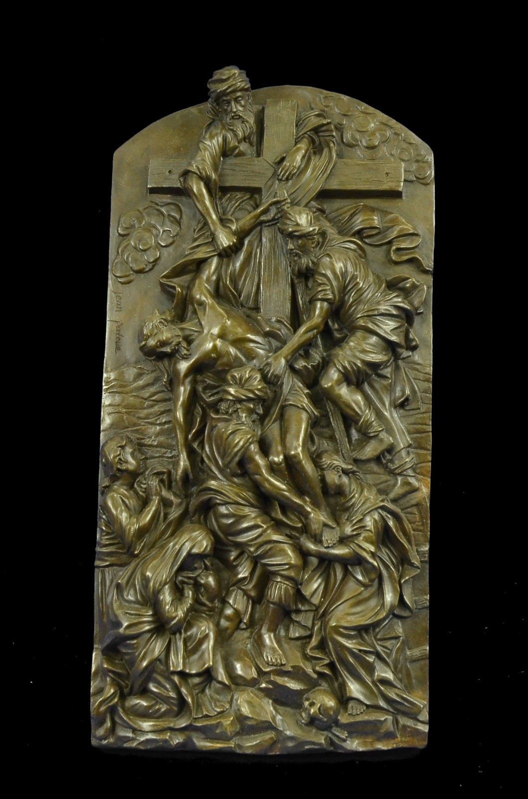 Sculpture Statue Bas Relief Protector Religious Belief Art Deco Figurine Bronze