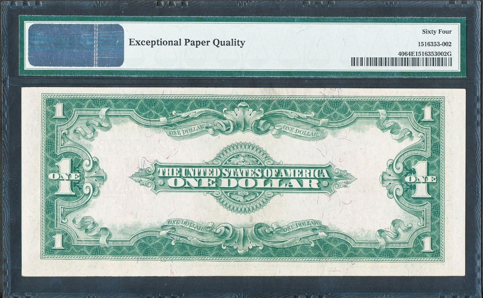 FR40 $1 1923 RED SEAL LEGAL TENDER CHOICE GEM PMG 64 EPQ WL2427 KEY