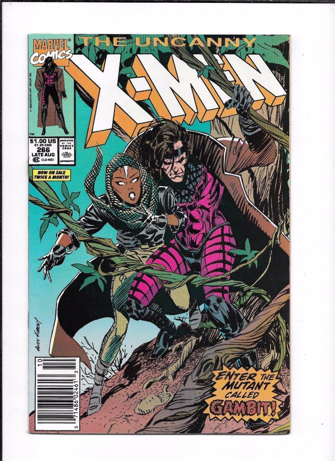 THE UNCANNY X-MEN #266 ==> NM- 1ST APPEARANCE OF GAMBIT 1990