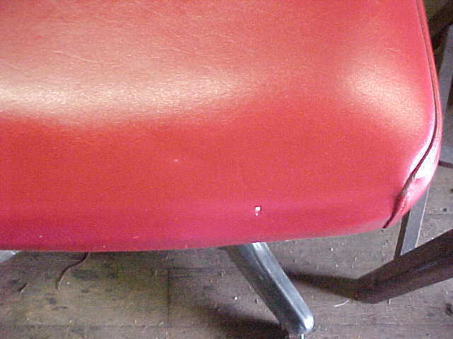 Shaw Walker Vintage Industrial Machine Age Mid Century Office Desk Chair In Red