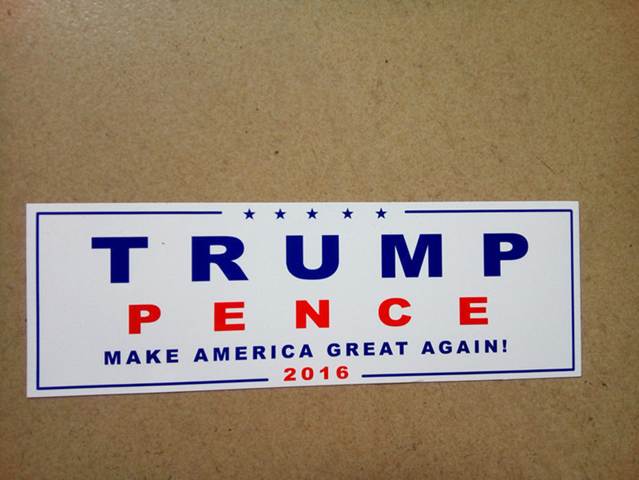 10 PCS Donald Trump for President Make America Great Again Bumper Sticker