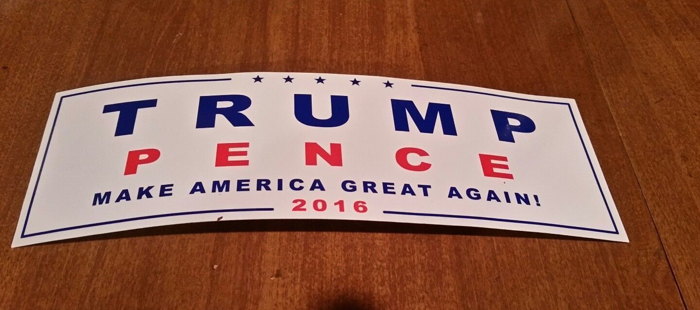 10 PCS Donald Trump for President Make America Great Again Bumper Sticker