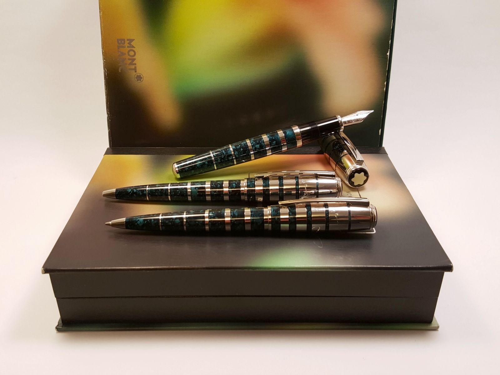 MONTBLANC Bernard Shaw LIMITED EDITION Fountain, Ballpoint & Pencil Set w/BOX