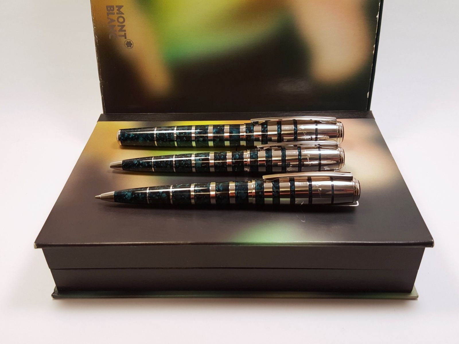 MONTBLANC Bernard Shaw LIMITED EDITION Fountain, Ballpoint & Pencil Set w/BOX