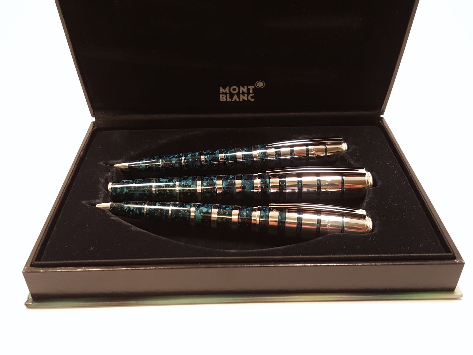 MONTBLANC Bernard Shaw LIMITED EDITION Fountain, Ballpoint & Pencil Set w/BOX