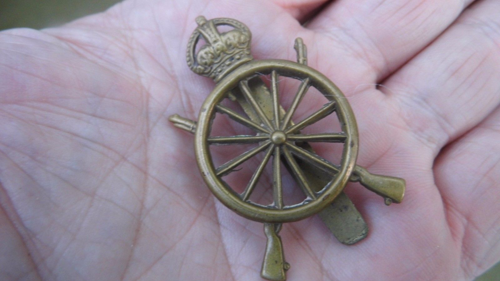 WW1 English British Railway Infantry ? Regt Cap Badge