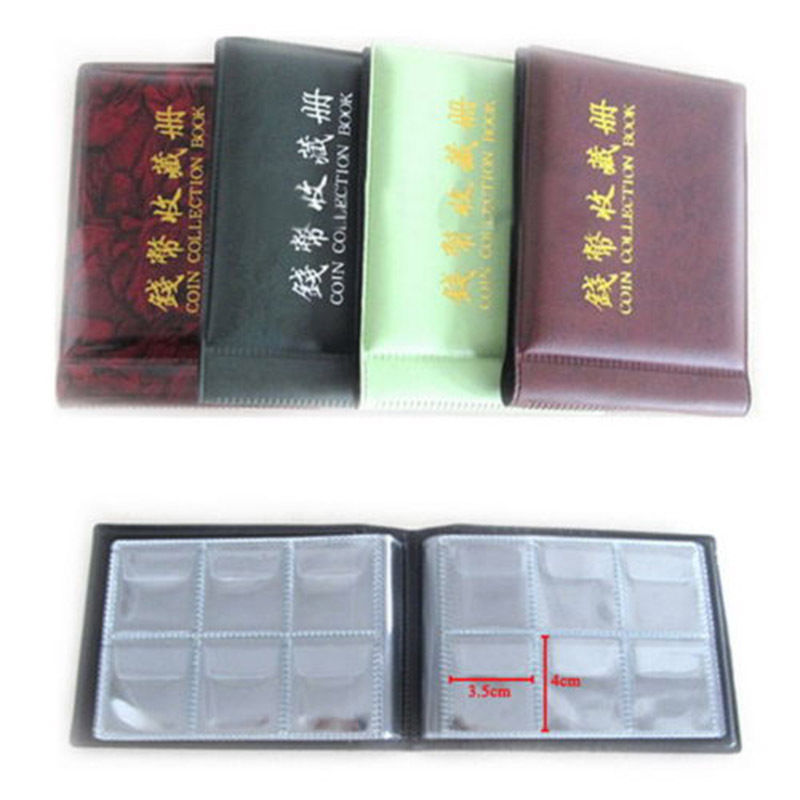 60 Coins Collection Storage Penny Pockets Money Album Book Coin Holders