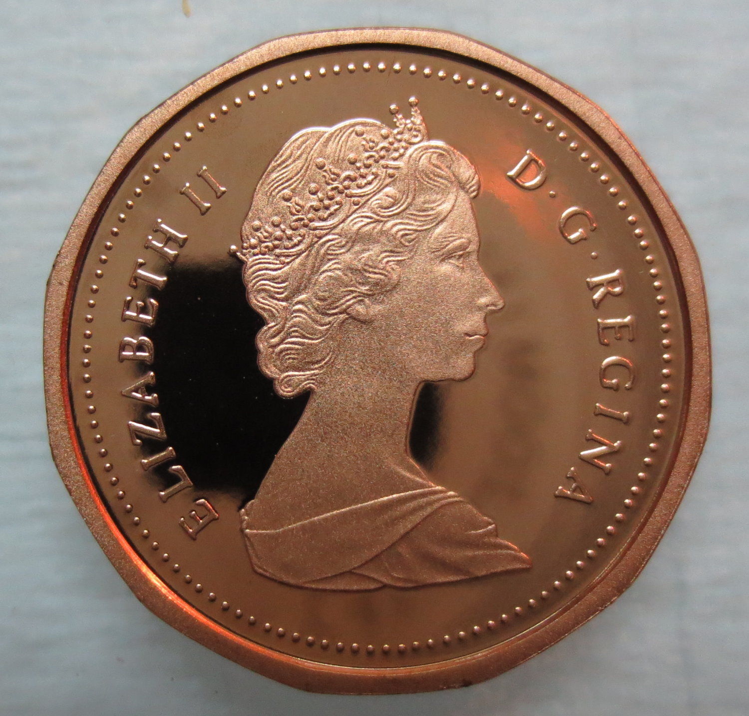 1989 CANADA 1 CENT PROOF PENNY COIN