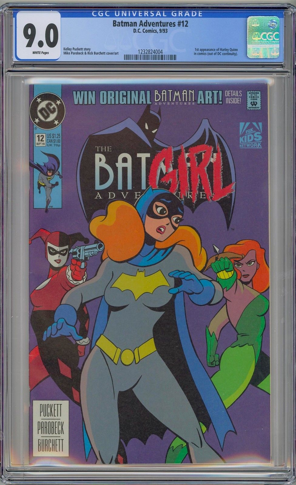 BATMAN ADVENTURES #12 - CGC 9.0 - VF/NM 1st HARLEY QUINN