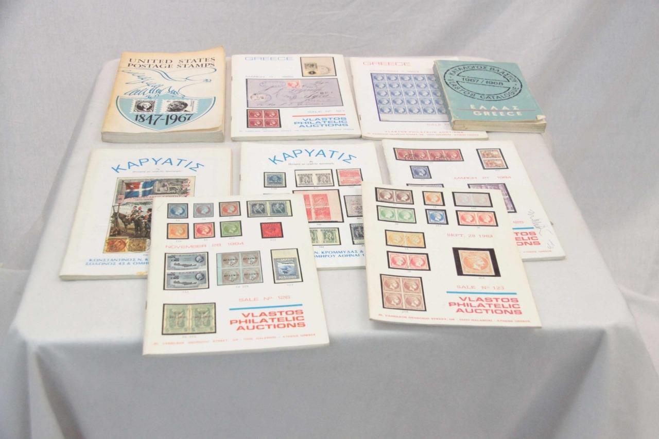 9 x books on Postage Stamps #12789