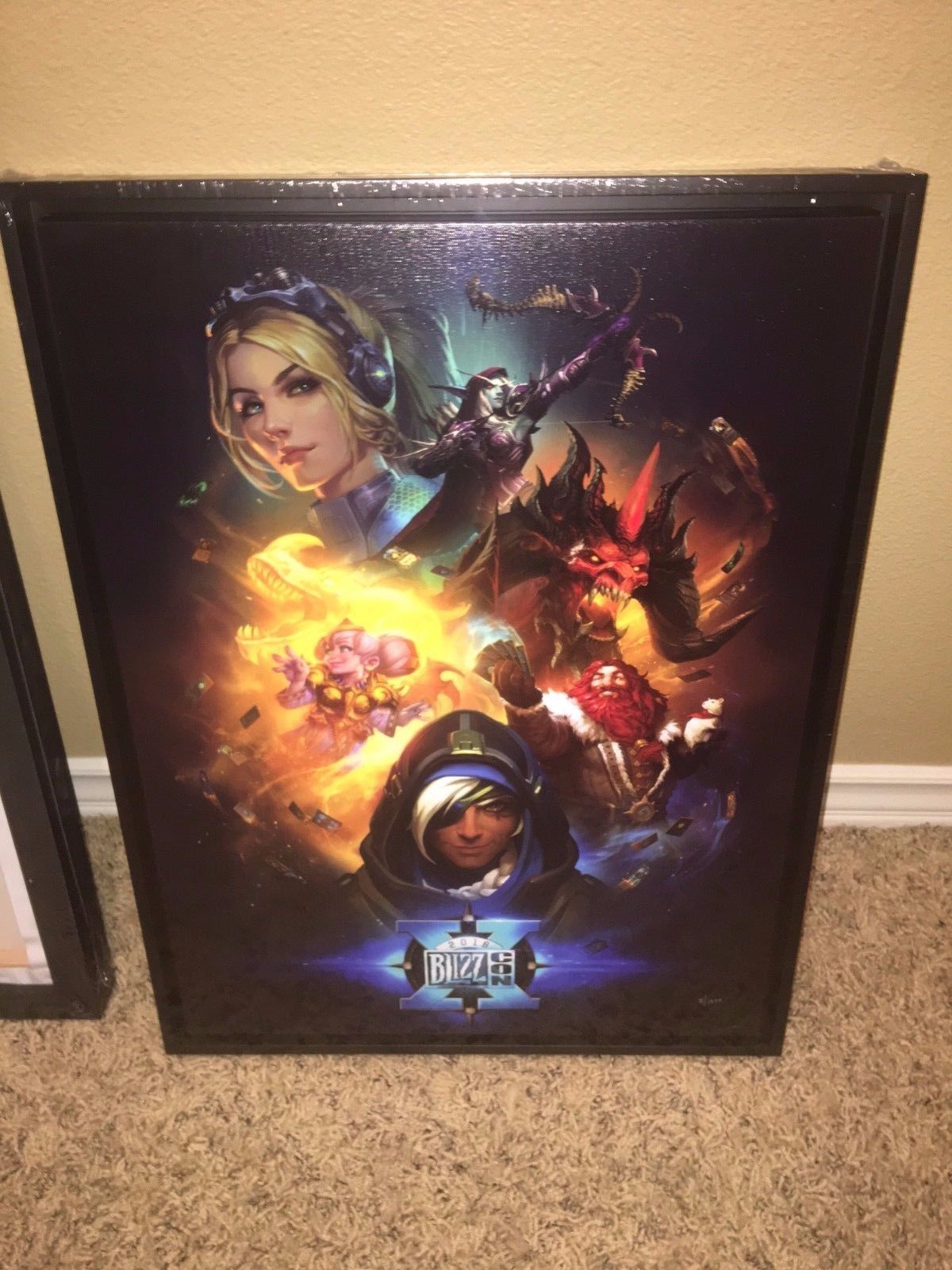 BLIZZCON 2016 Key Art Print framed Lithograph litho w/COA by Tallman & others