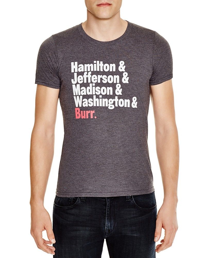 NEW Hamilton Broadway Musical OFFICIAL T TEE SHIRT MENS L Presidents Graphic