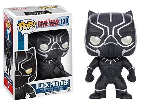 Funko - POP Marvel: Cap America 3 - Black Panther #130 Vinyl Action Figure New