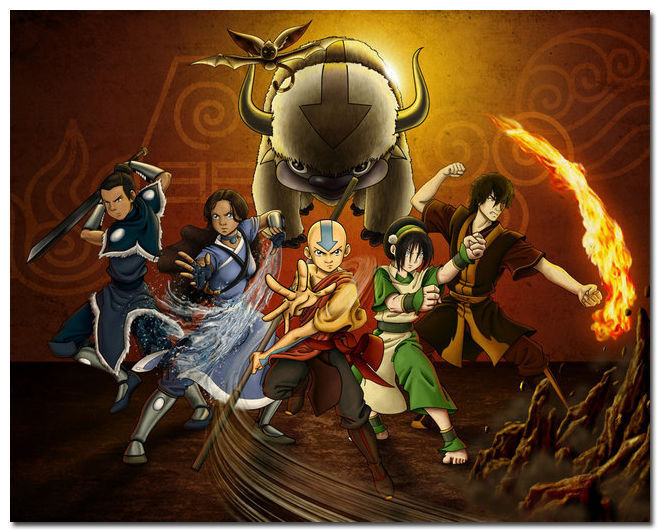 New Avatar The Last Airbender Cartoon Anime Art Silk Poster Decor 24x36inch