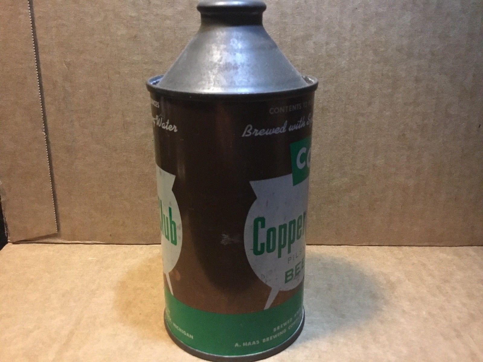 Copper Club Cone Top Beer Can