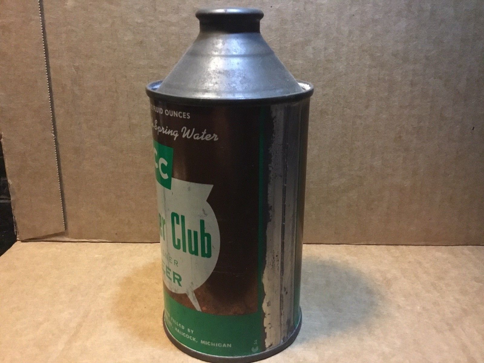 Copper Club Cone Top Beer Can