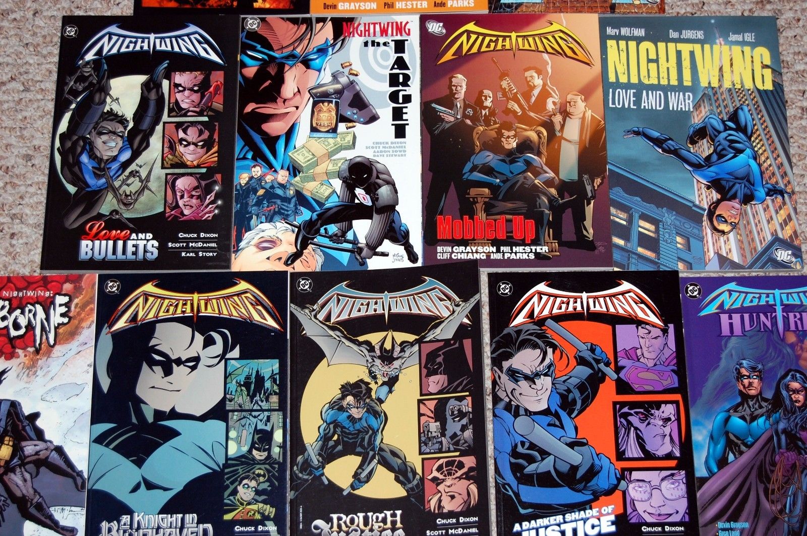 NIGHTWING Dick Grayson Oracle 17pc DC Graphic Novel TPB Comic Book Lot Batman