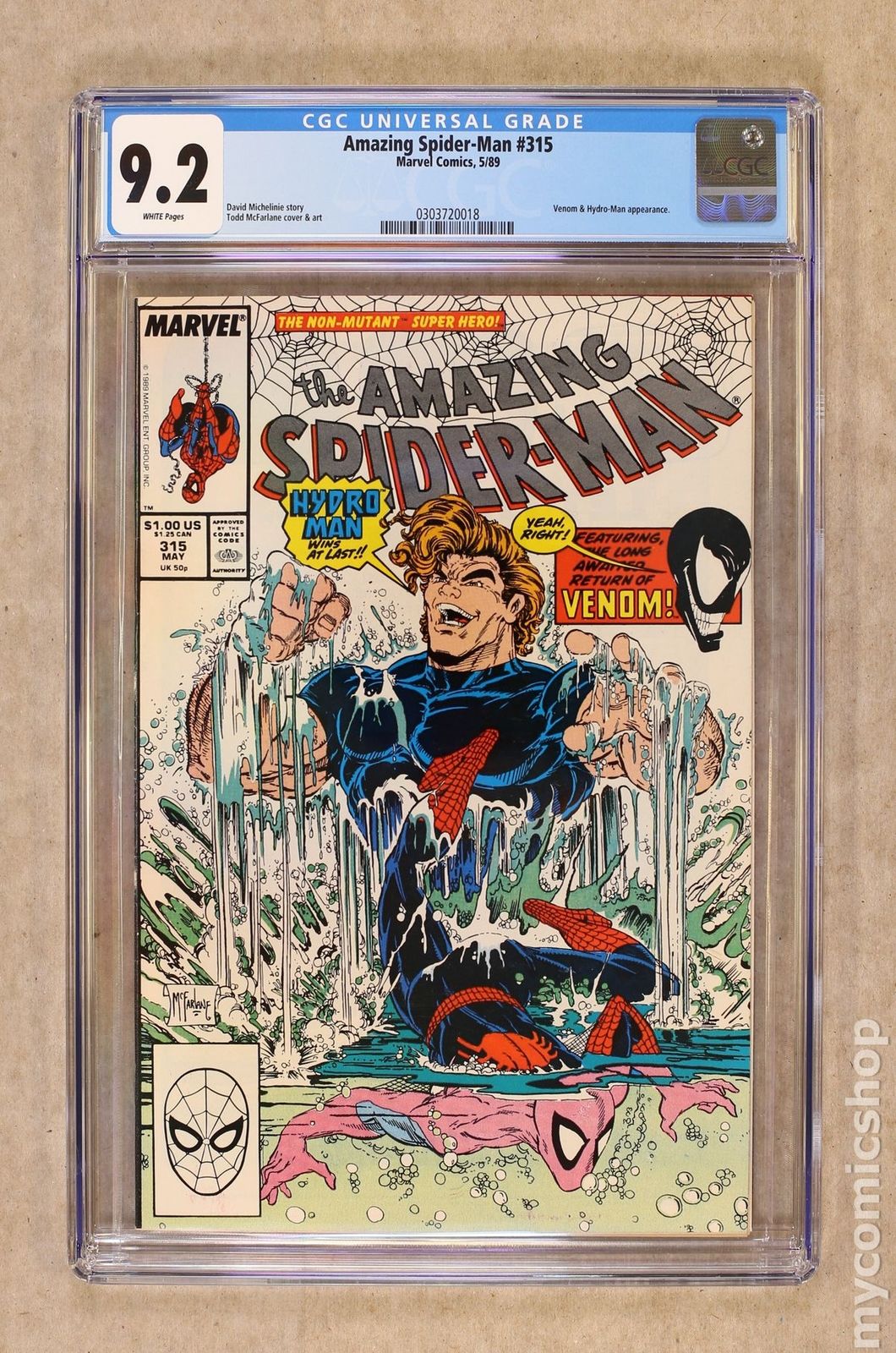 Amazing Spider-Man (1963 1st Series) #315 CGC 9.2 0303720018