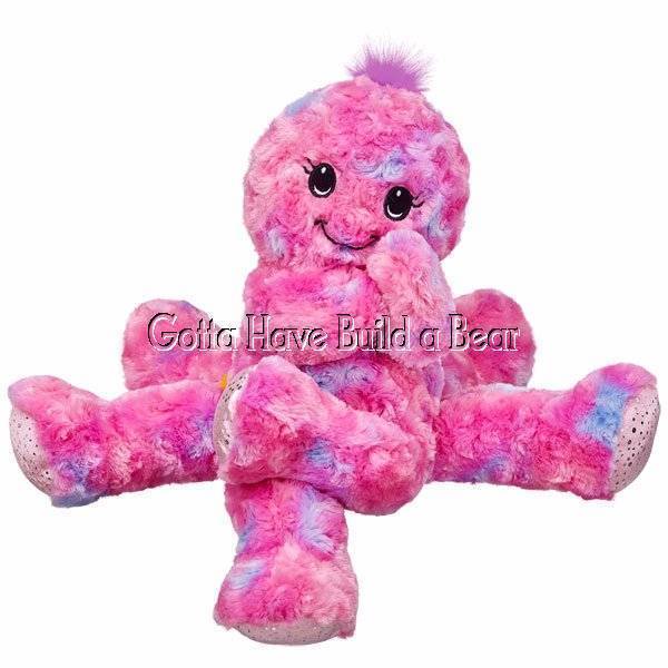 Build-a-Bear 17" Octo Fun Pink Octopus Plush Unstuffed Animal NWT