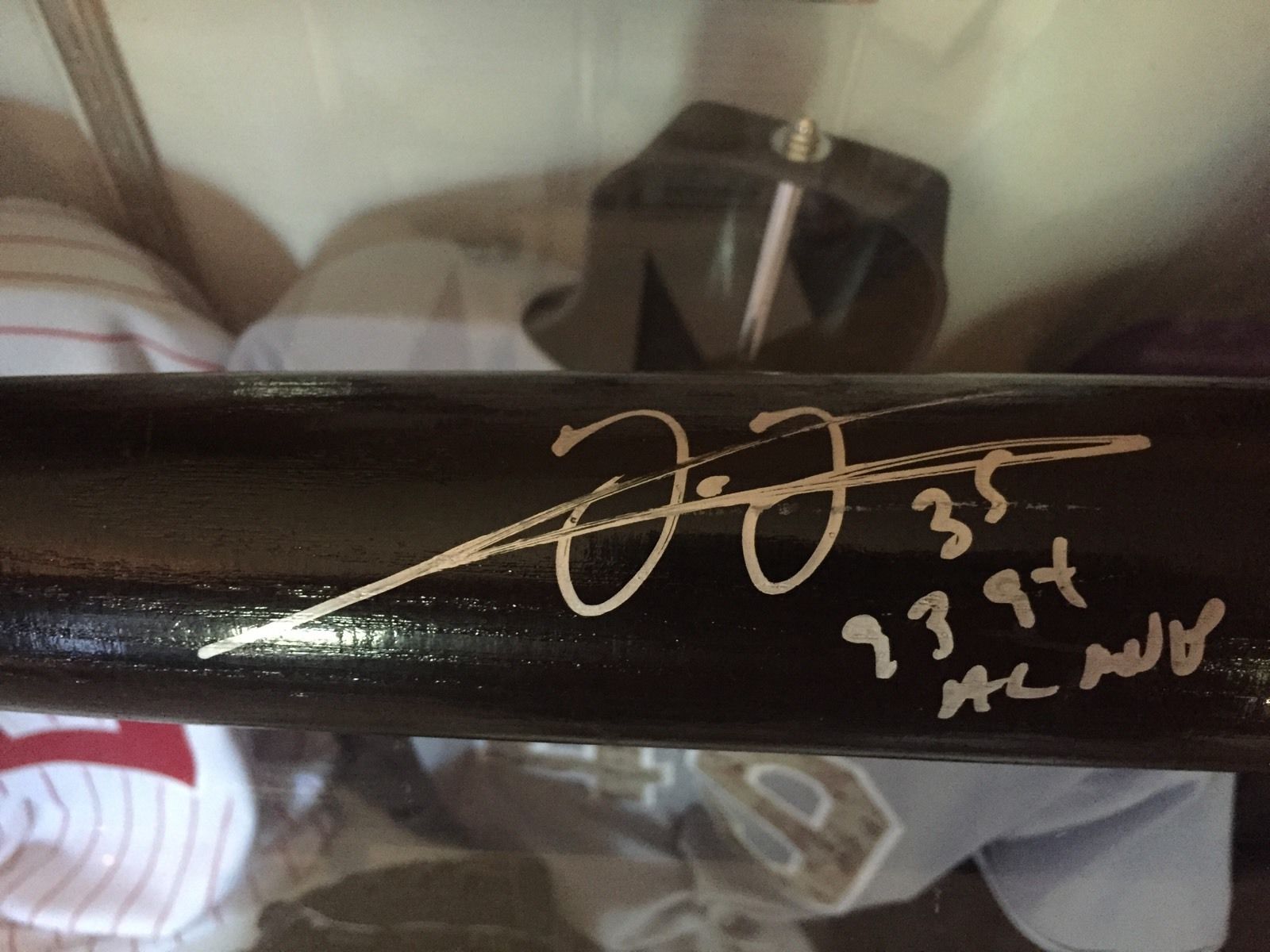 Frank Thomas Game Used Signed Autograph Bat White Sox A's Blue Jays HOF 500 HR