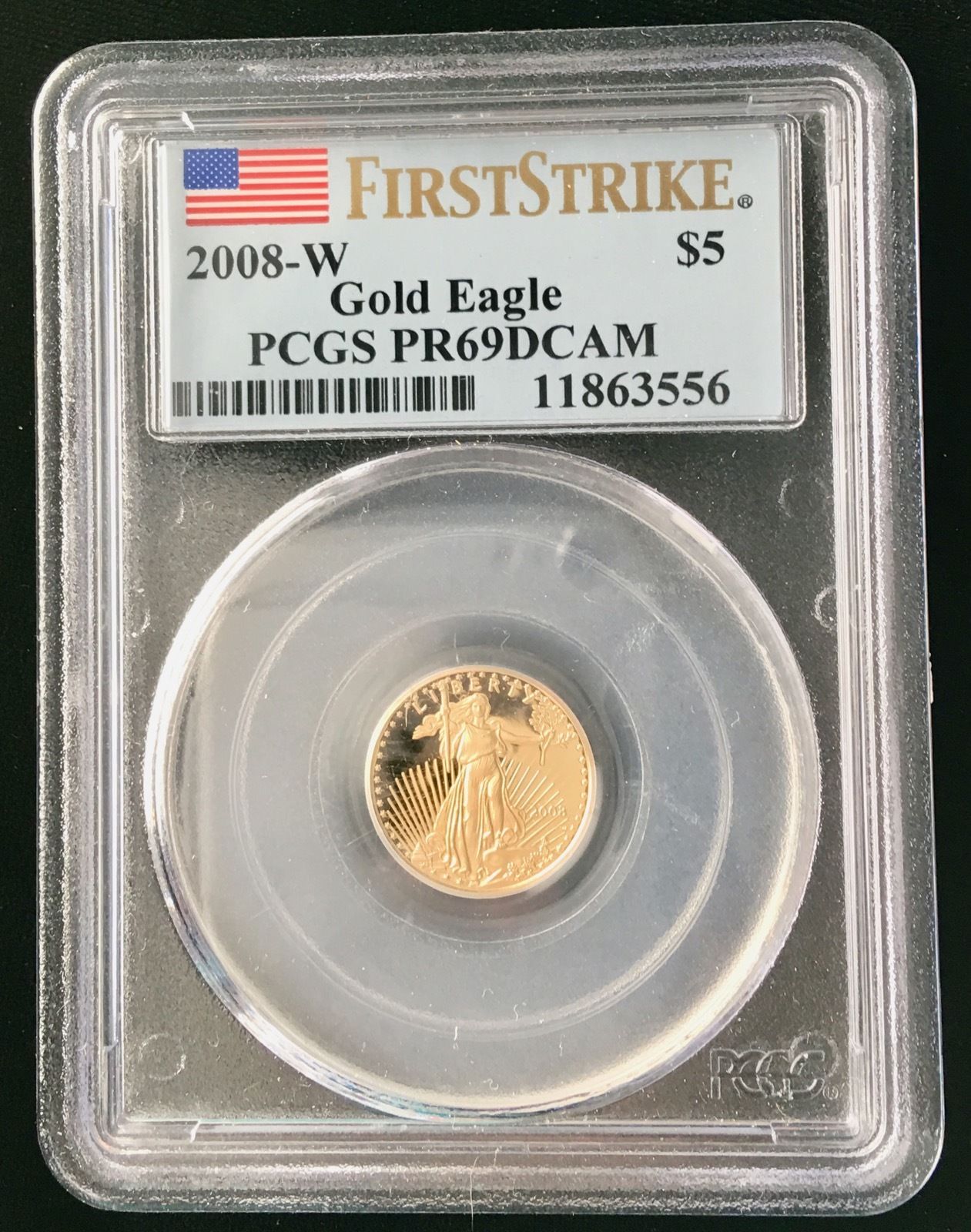 2005-W $5 FIRST STRIKE Gold Eagle PR69DCAM PCGS