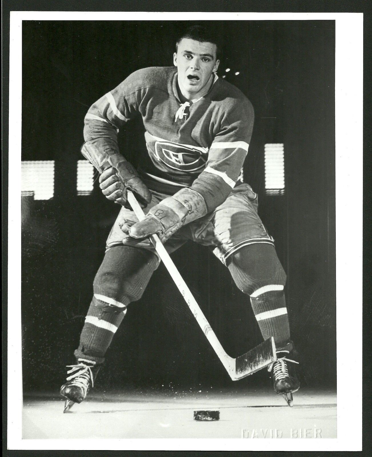 Jean Guy Talbot Montreal Canadiens 1960s Vintage 8 x 10 Hockey Turofsky Photo