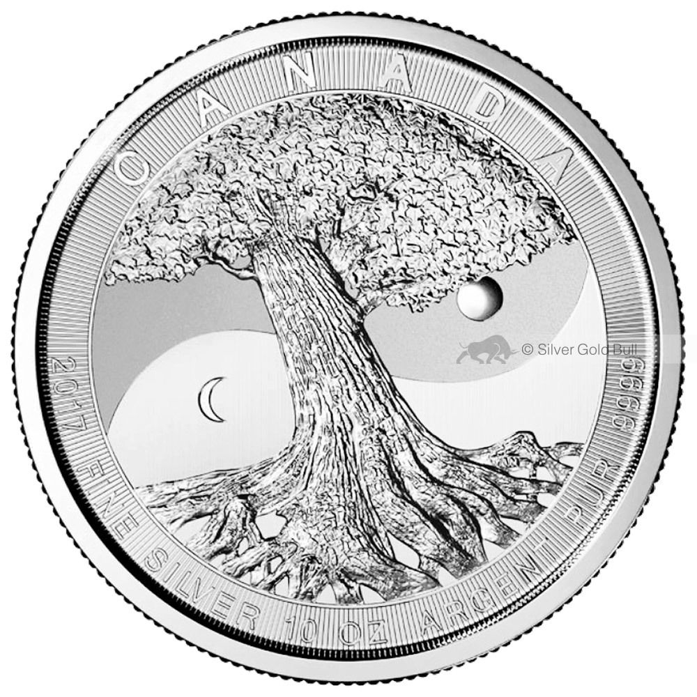 10 oz 2017 Royal Canadian Mint Tree of Life Silver Coin