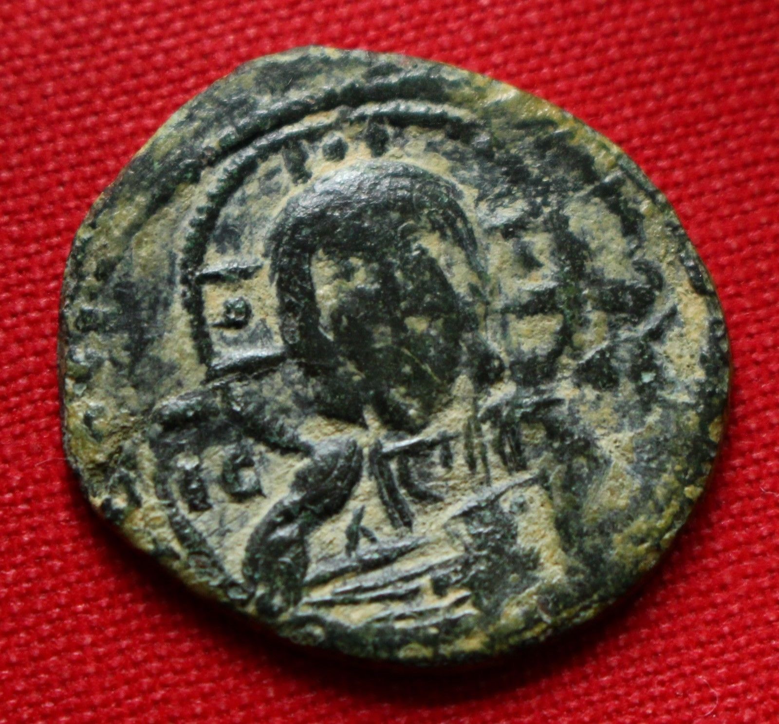 Anonymous AE Follis 3g Christ Cross Nicephorus III 1081AD Byzantine Empire Coin