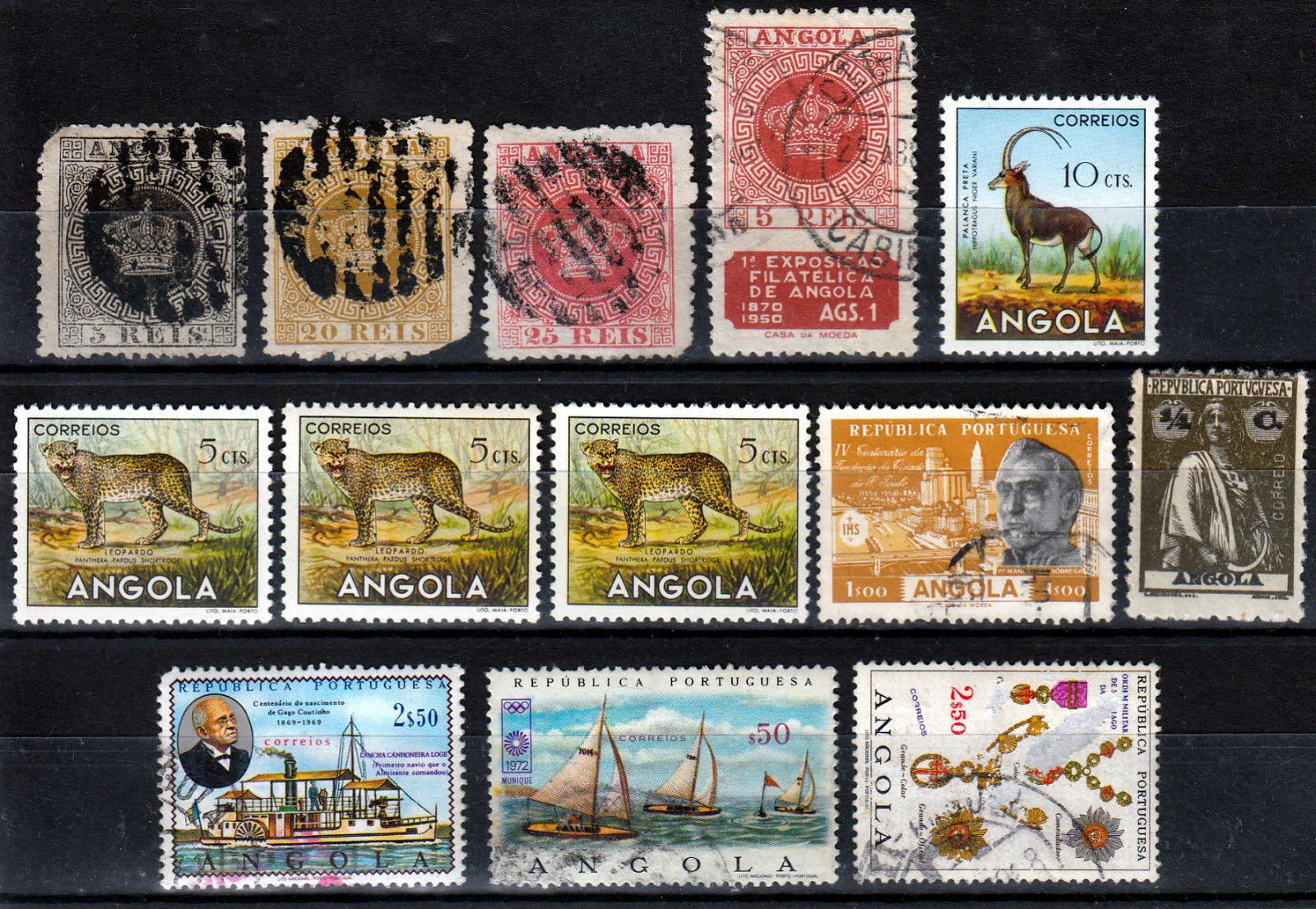 ANGOLA - Portuguese colonies ☀ nice collection / lot of 76 stamps - see SCAN