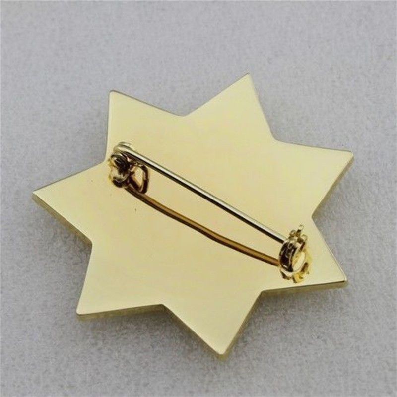 The Walking Dead Golden King County Sheriff Grimes Badge Uniform Star BADGE Prop