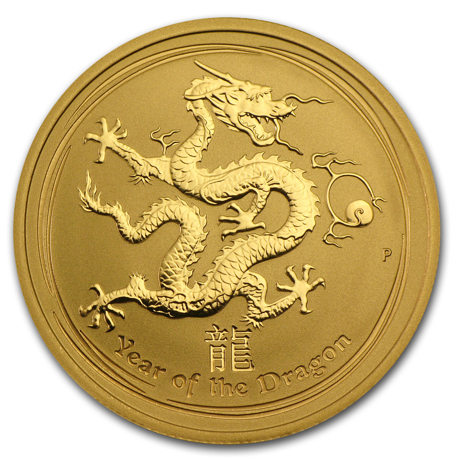 2012 Australia 1/2 oz Gold Lunar Dragon BU (Series II) - SKU #63858