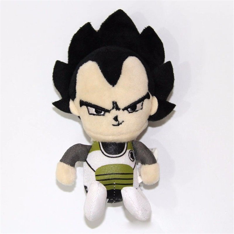 Anime Dragon Ball Z DBZ Vegeta Mini Plush Stuffed Doll Toy Keychain Keyrings