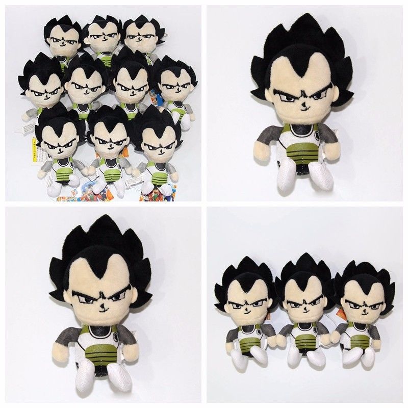 Anime Dragon Ball Z DBZ Vegeta Mini Plush Stuffed Doll Toy Keychain Keyrings