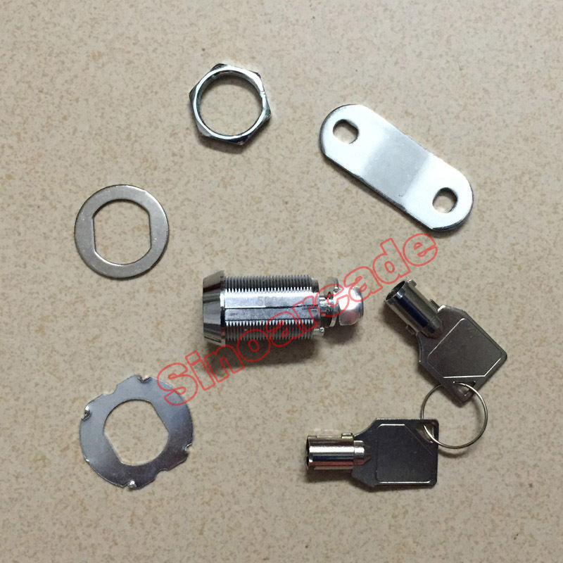 Arcade 28mm Zinc Alloy Cylinder Cam Lock with 2 Keys for Vending Machine Cabinet