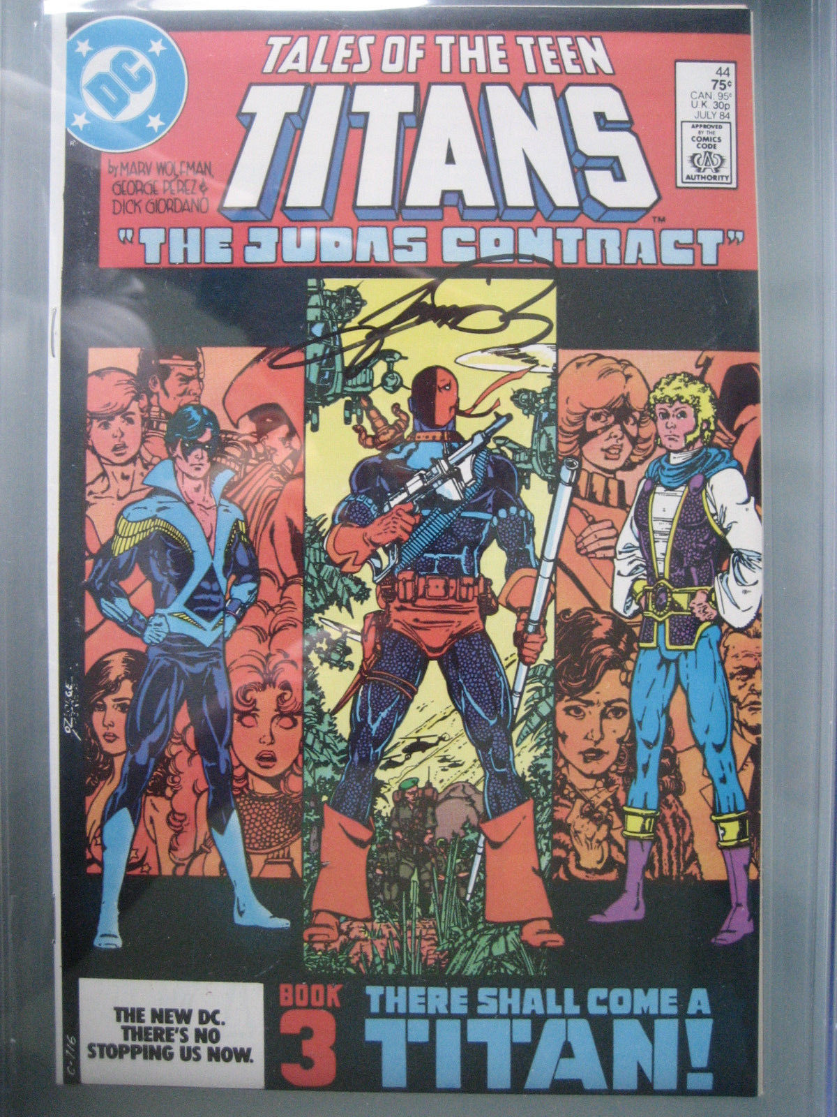 Tales of the Teen Titans #44 CGC 9.8 SS **Signed George Perez** 1st Nightwing