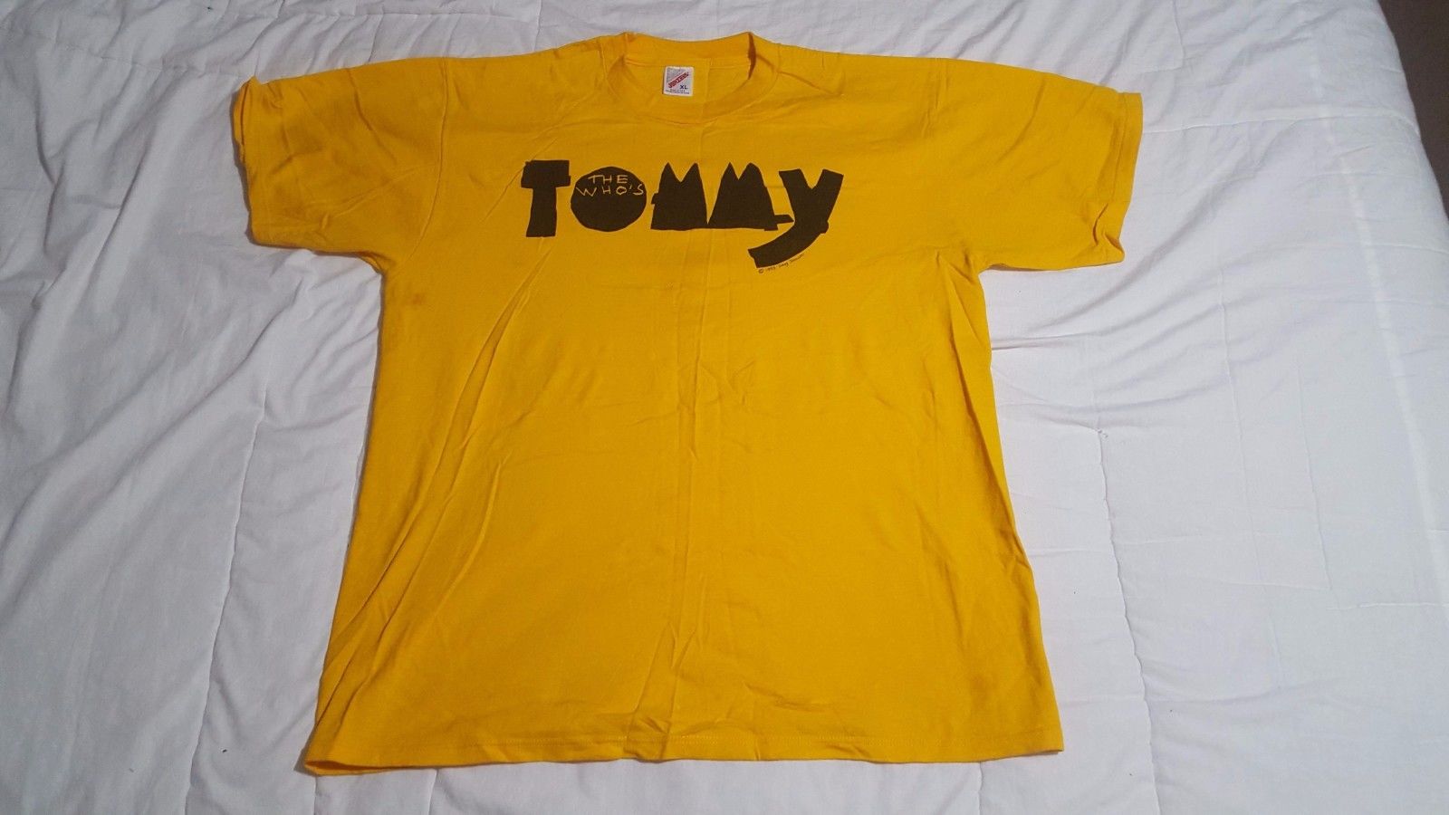 Vintage Original The Who Tommy Musical Tour T-Shirt Size XL 1990s Good Condition