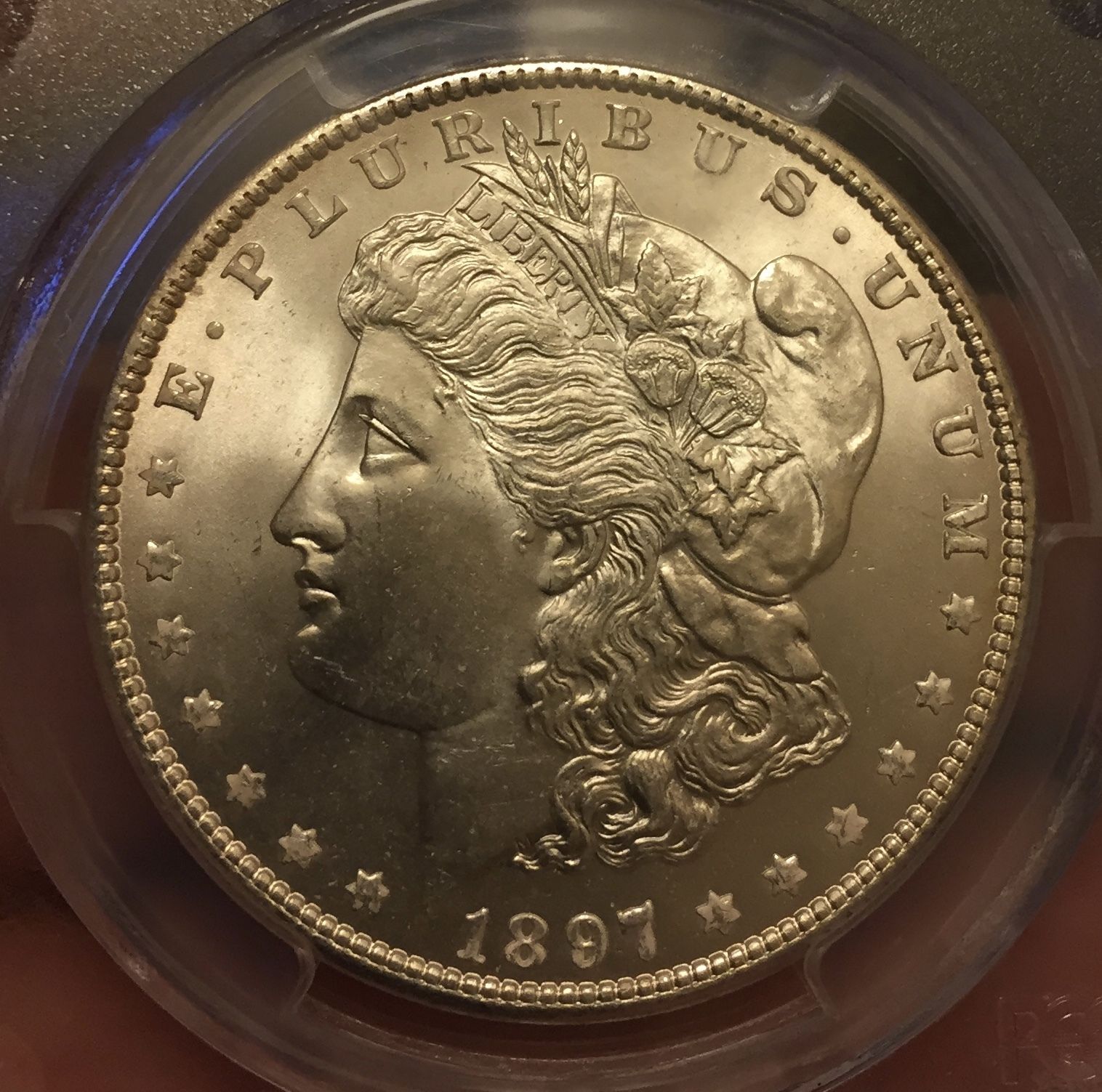 1897-P $1 Morgan Silver Dollar - PCGS MS66 - RARE Key Date!!!!