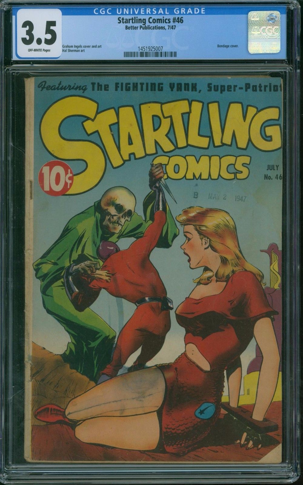 Startling Comics 46 CGC 3.5 - OW Pages