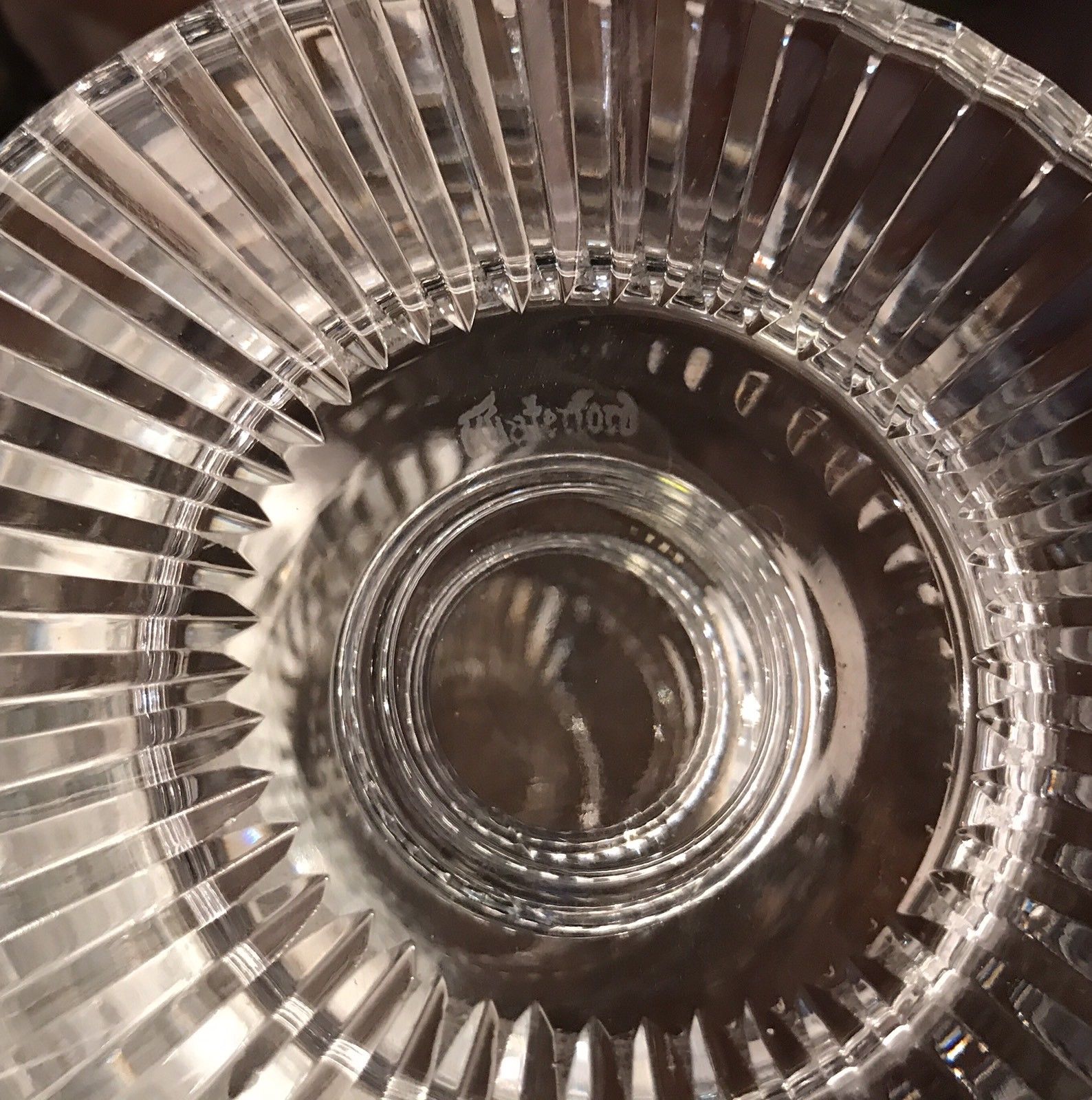 Master Cut Waterford Crystal 7" Castletown Footed Pedestal Bowl Vintage Signed