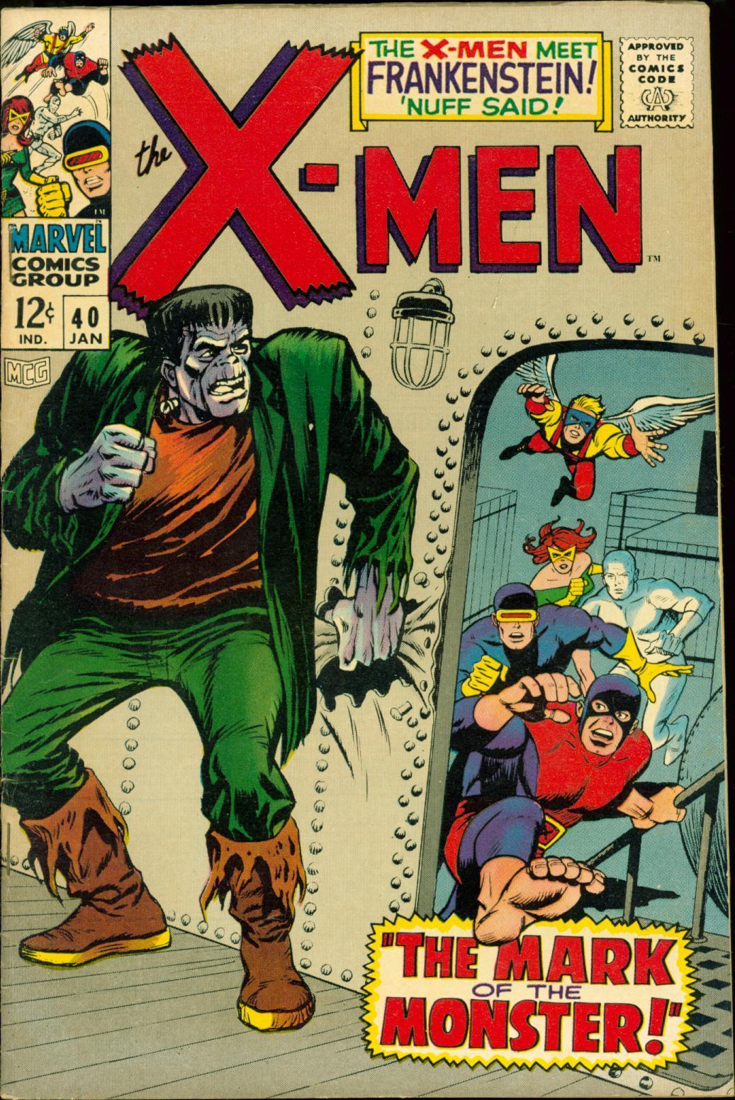 X-Men 40 VF 8.0 1st Frankenstein Marvel Silver Age         SA