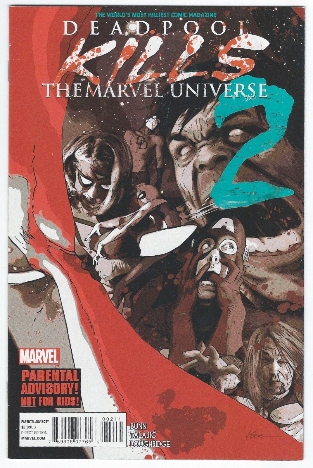 Deadpool Kills the Marvel Universe #2 2012 1st print HTF NM