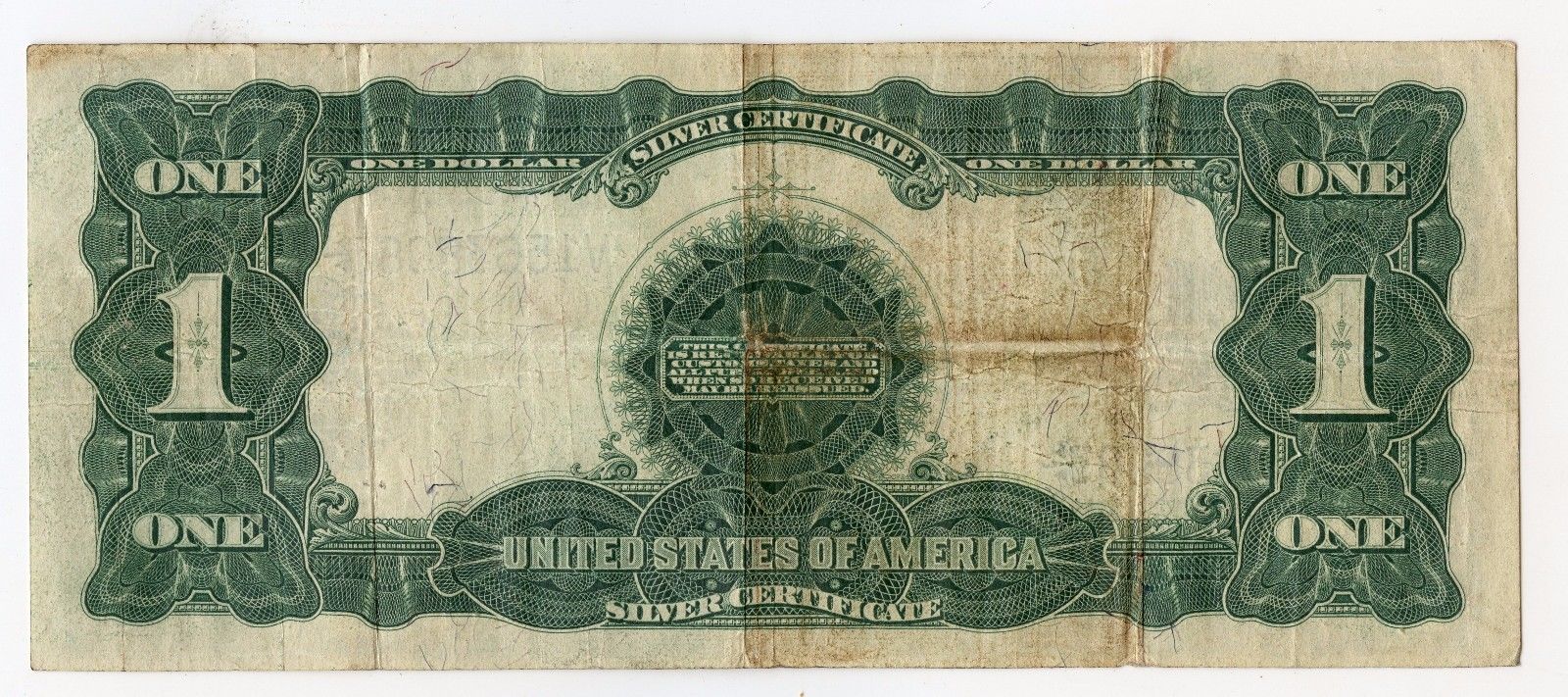 1899 $1 Silver Certificate Black Eagle One Dollar U.S. Note/ Large Currency MA23