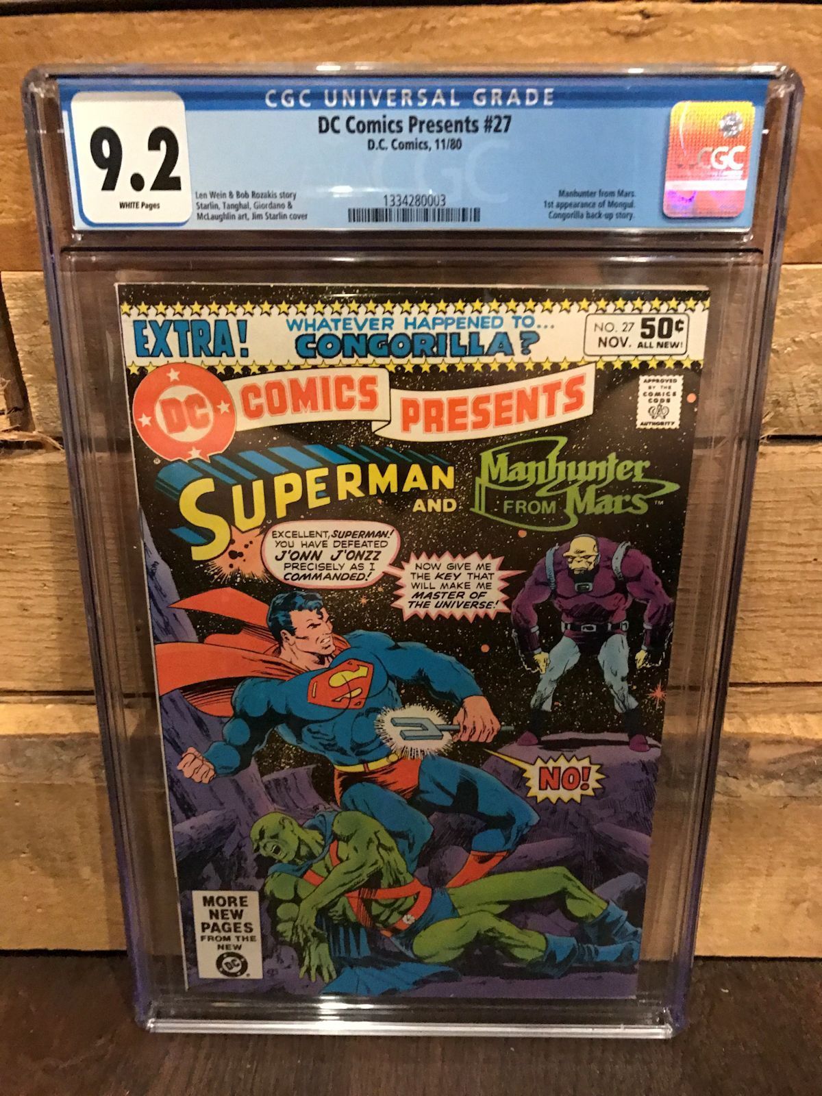 DC COMICS PRESENTS #27 CGC 9.4 NM 1ST APP OF MONGUL (ID 7419)