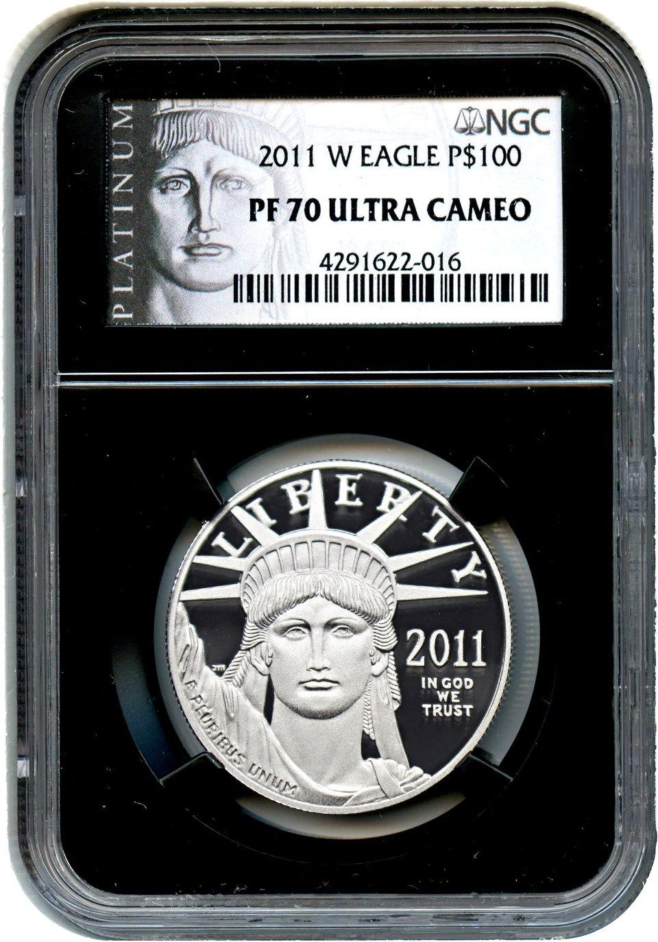 2011-W Platinum Eagle $100 NGC PR 70 UCAM - Statue Liberty 1 oz