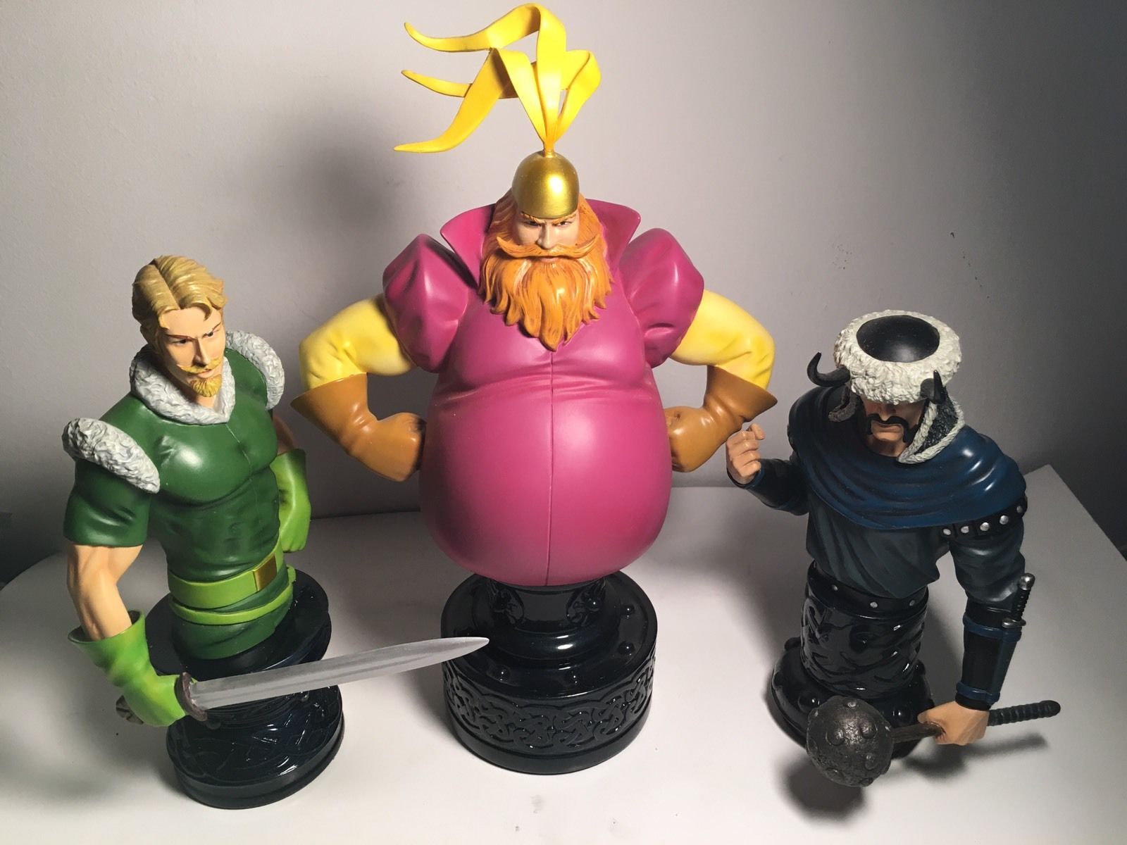 BOWEN DESIGNS WARRIORS THREE 3 PACK BUST SET RARE THOR MARVEL