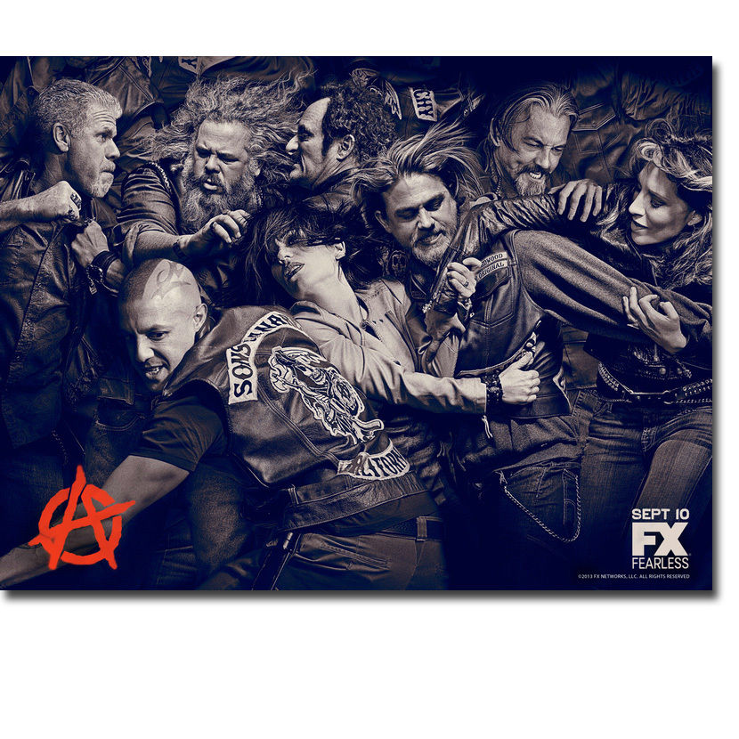 SONS OF ANARCHY Art Silk Canvas Poster Print 12x18 24x36 inch 004