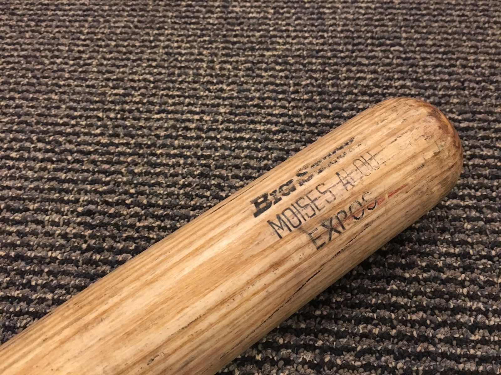 1993 MOISES ALOU MONTREAL EXPOS GAME USED BASEBALL BAT GREAT USE