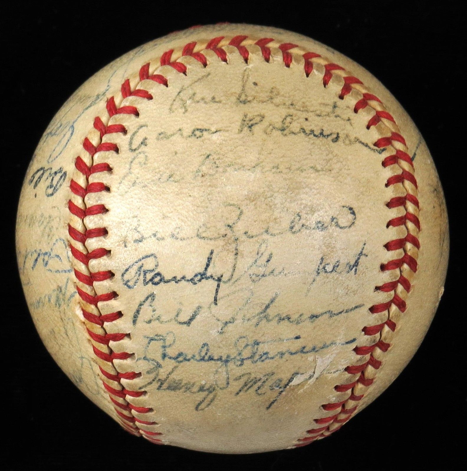 1946 New York Yankees Team Signed Autographed Baseball Joe Dimaggio JSA COA